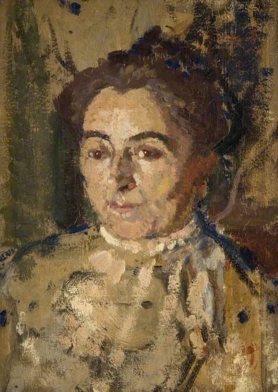 Harold Gilman - Studio di ritratto di una donna, Birmingham Museums Trust